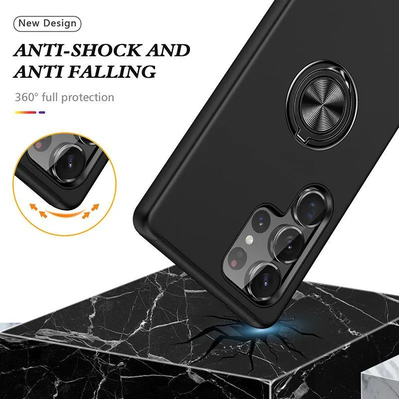 Case for Samsung S26 Ultra SNAPFIT Kickstand Sand Ring Magnetic MagSafe Rugged Full Cover Protective Cover Casing ā Black