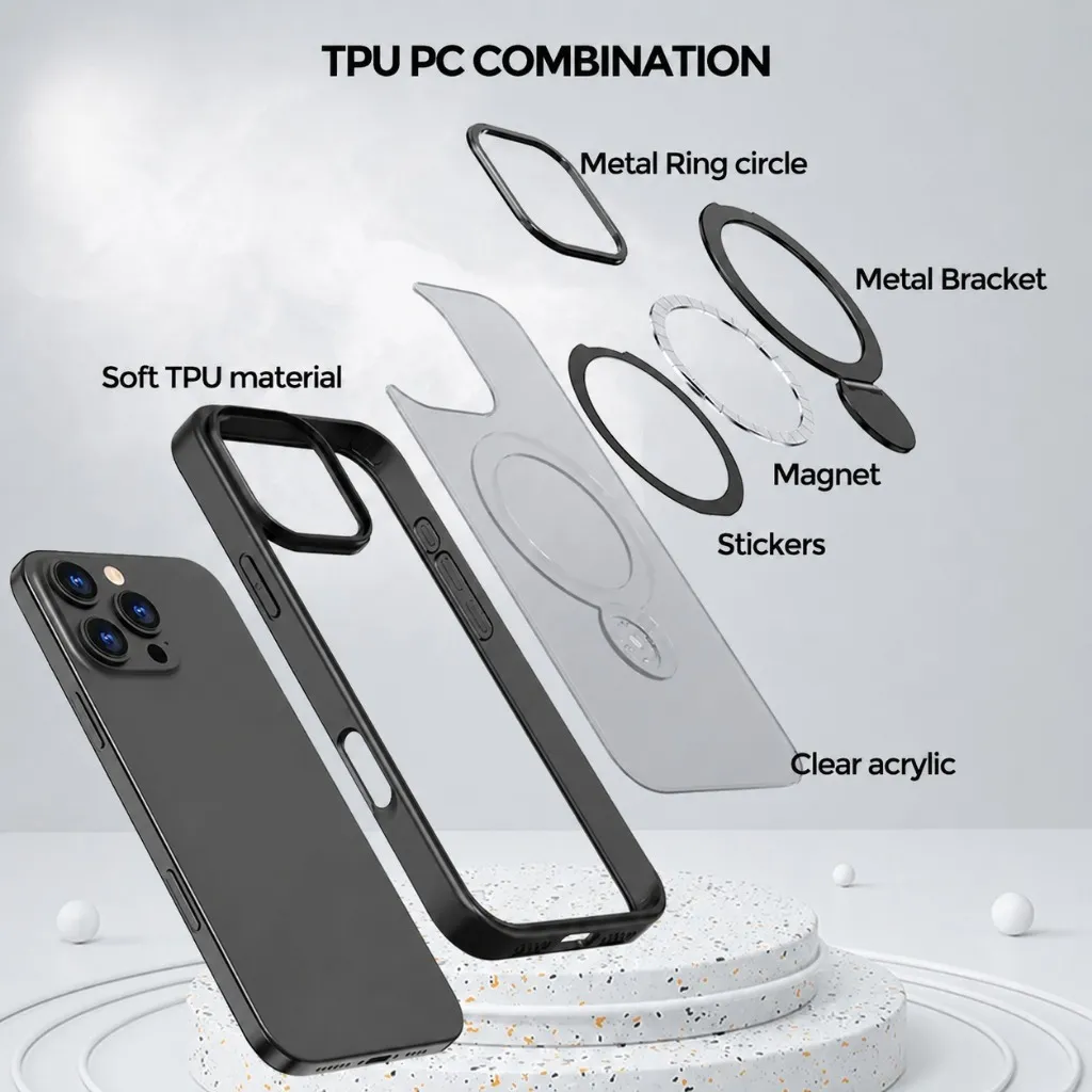 SNAPFIT Case iPhone 18 Pro Max 18 Pro Magnetic Kickstand Camera Protection - Primary Focuss — Black / iPhone 18 Pro Max