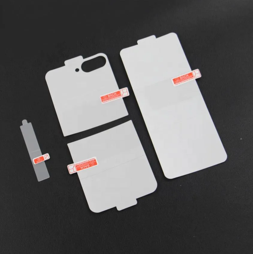 SNAPFIT Screen Protector Compatible With Samsung Galaxy Z Flip8 Flip 8 Hydrogel Film Clear Matte Fullset — Fullset Clear