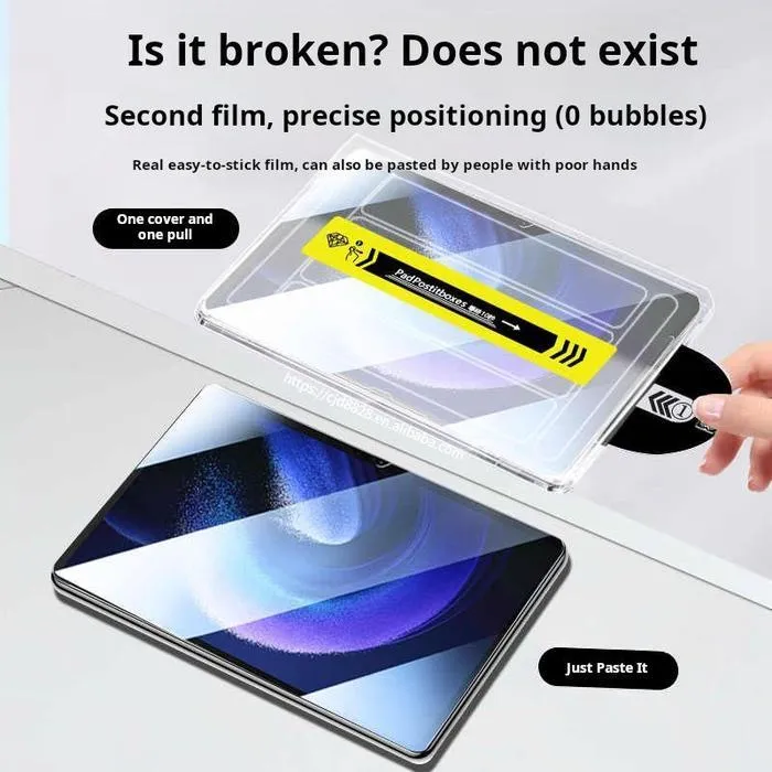 SNAPFIT Tempered Glass Samsung Galaxy Tab A11 Plus HD Glass Clear With Tray — HD Tempered Glass / Tab A11 Plus