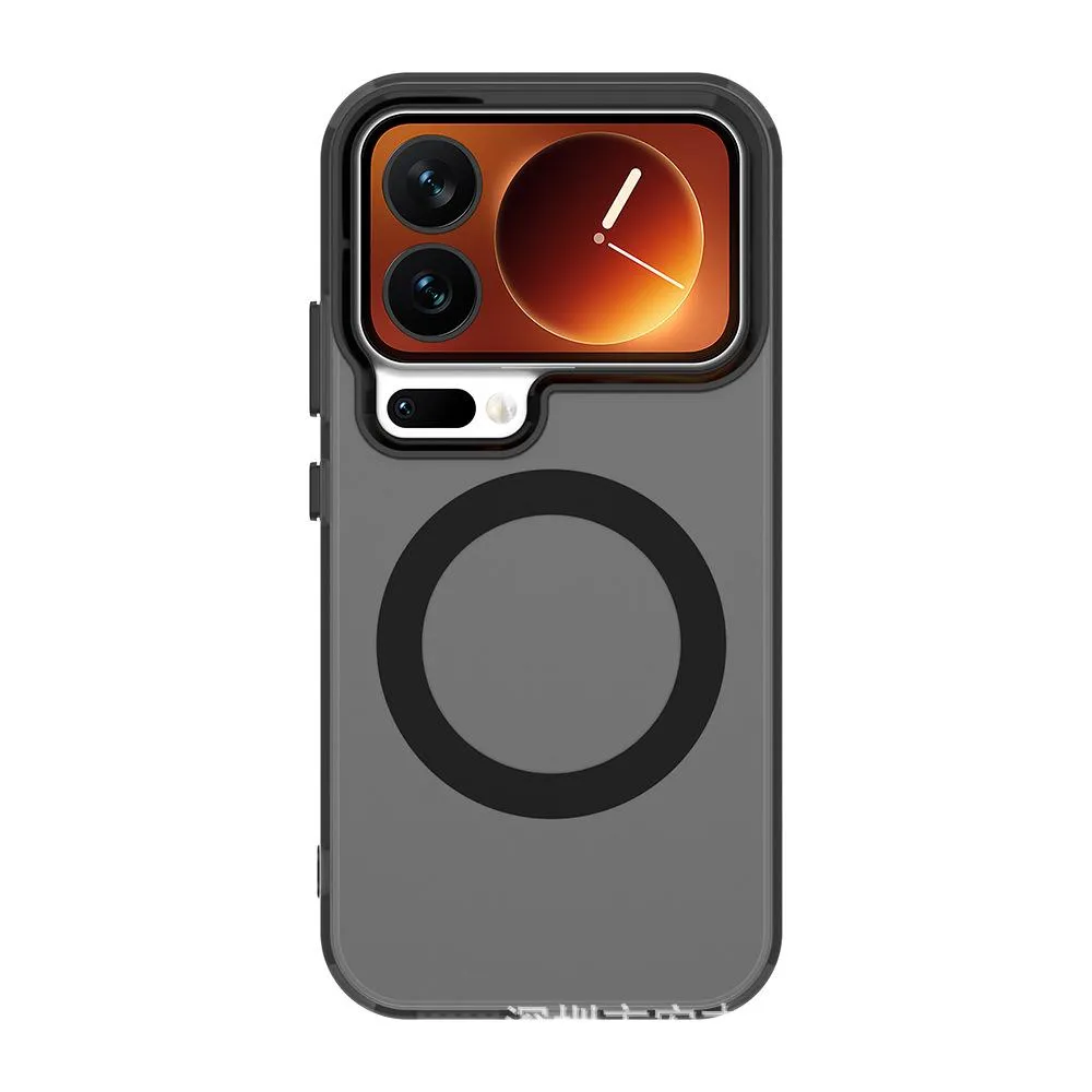 SNAPFIT Case Compatible for Xiaomi 17 Pro Max SNAPFIT Candy Frosted Magnetic MagSafe Macaroon Candy Color Protective Cover Casing - Primary Focuss — Black / Xiaomi 17 Pro