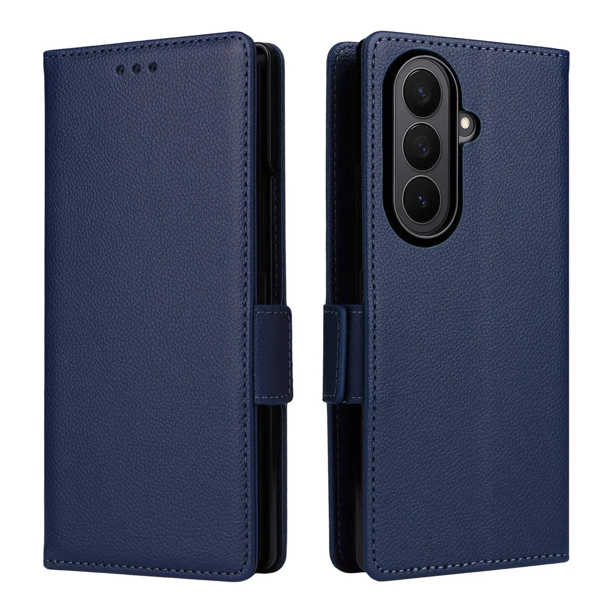 SNAPFIT Case Compatible with Samsung Galaxy S26 Ultra SNAPFIT Mobile Phone Leather Case Foldableing 7Th Generation Protective Case 4/5/6 Mobile Phone Case Flip Card Wallet — Black
