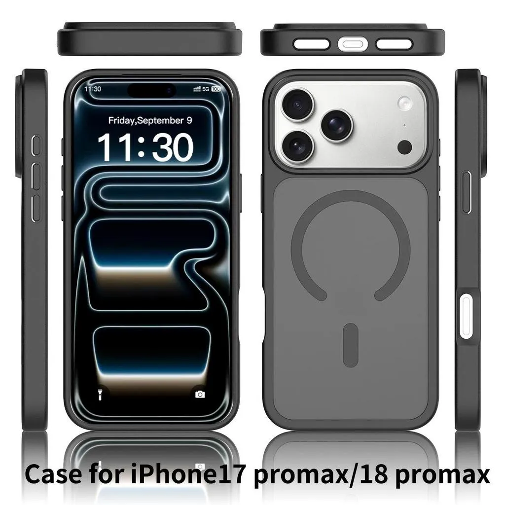 SNAPFIT Case iPhone 18 Pro Max 18 Pro Premium MagSafe Anti Shock Transparent Case — Protect Black / Iphone 18 Pro Max
