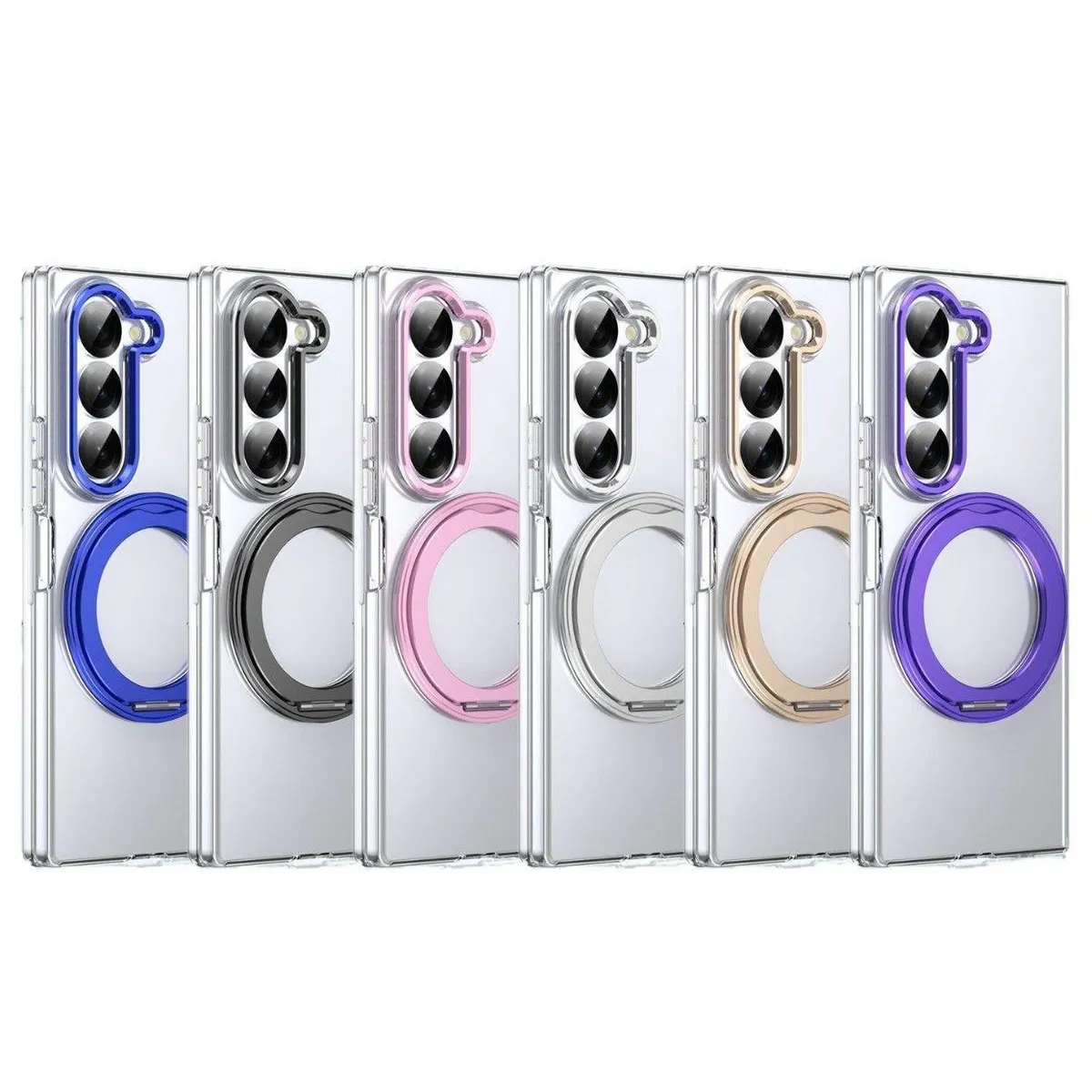 SNAPFIT Case Compatible With Samsung Galaxy Z Fold8 Fold 8 Ultra Wide SNAPFIT 360° Magsafe Rotating Ring Stand