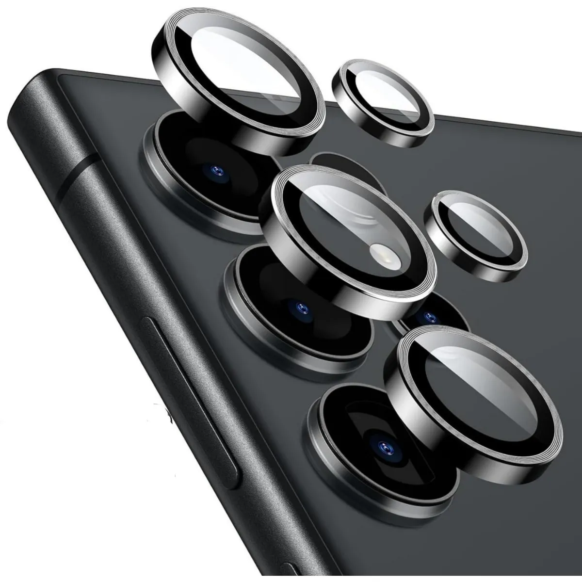 SNAPFIT Lens Camera for Samsung Galaxy S26 S25 Ultra Plus SNAPFIT Lens Shield Camera Butiran Protective Casing Cover - Primary Focuss ā 3D Black / S26 Plus