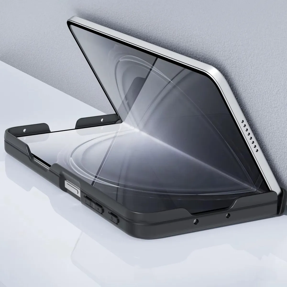 SNAPFIT Case Compatible With Samsung Galaxy Z Fold 8 Fold8 Ultra Wide SNAPFIT Magsafe Dual Hinge Protective Casing — Black / Fold 8 Ultra