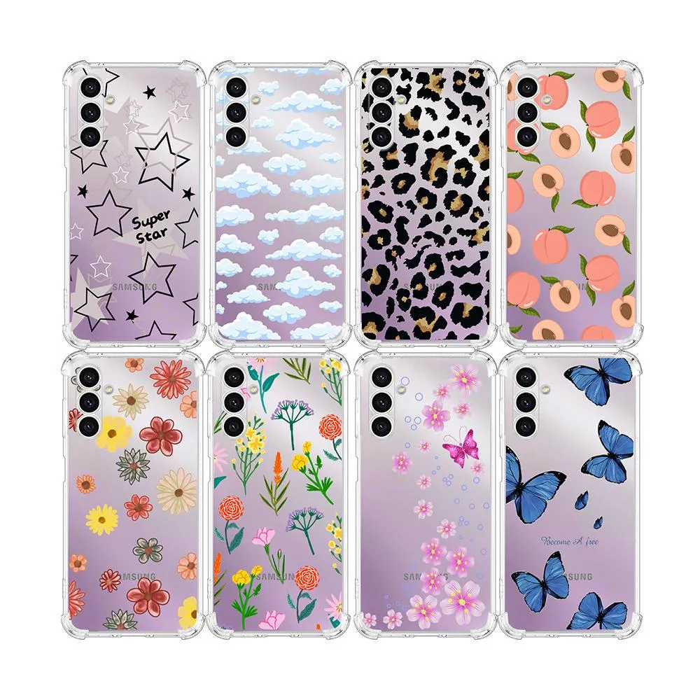 SNAPFIT Case Compatible With Samsung Galaxy S26 Ultra Plus Snapfit Soft TPU Anti Crack Floral Painted — Blue Floral / S26