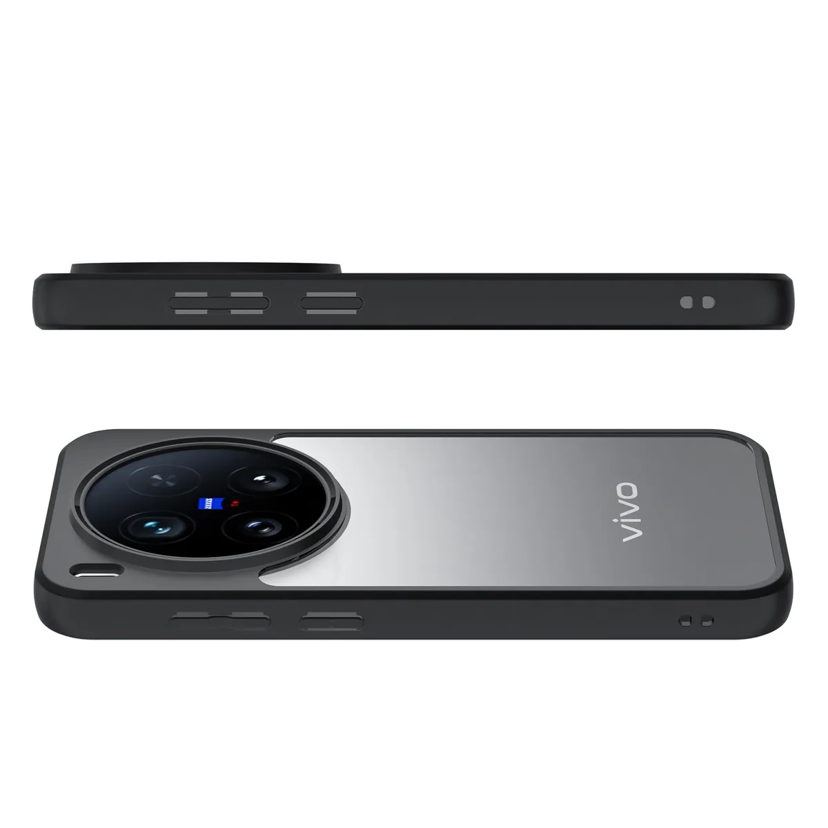 SNAPFIT Case Compatible With Vivo X300 Pro X300 SNAPFIT Magsafe Matte Black Protective Casing — Clear Black / Vivo X300