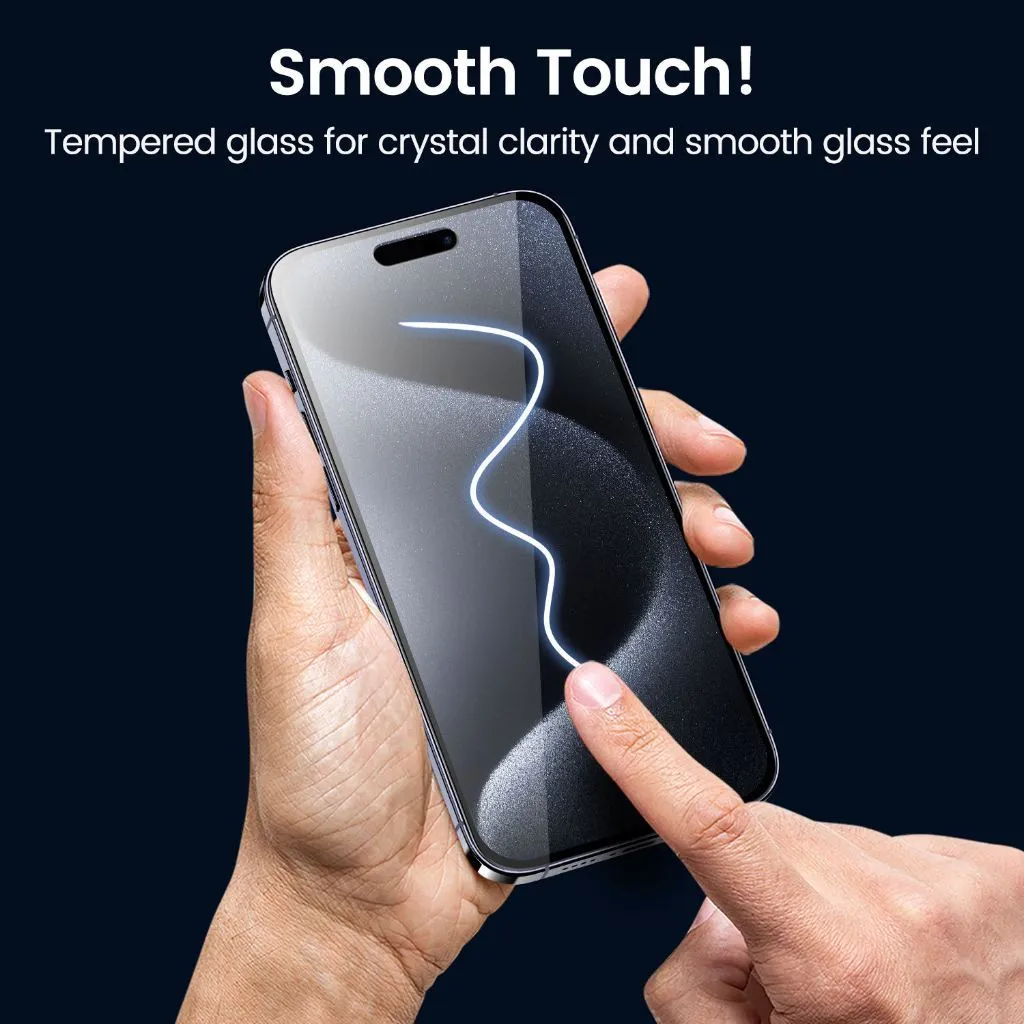 SNAPFIT Tempered Glass iPhone 18 Pro Max 18 Pro Full Cover Anti Spy Easy Installation Tray — Privacy / iPhone 18 Pro