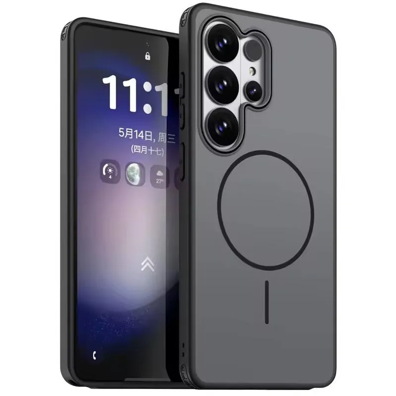 SNAPFIT Case Compatible With Samsung Galaxy S26 Ultra Aurora Magsafe Magnetic TPU PC Anti Shock Slim Protective Casing Cover - Primary Focuss ā Black / S26 Ultra