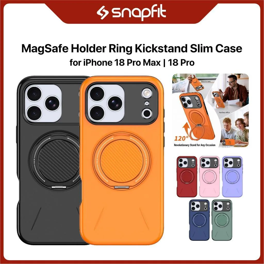 SNAPFIT Case iPhone 18 Pro Max 18 Pro Camera Protection Ring Holder MagSafe Shockproof