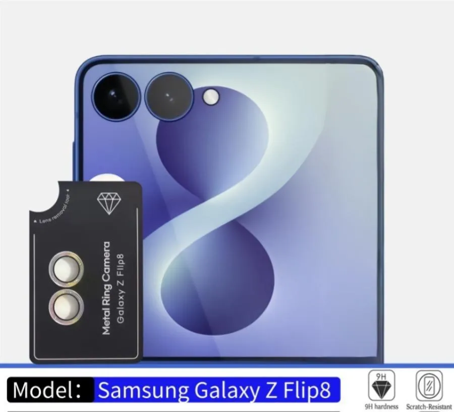 SNAPFIT Lens Camera Compatible for Samsung Galaxy Z Flip8 Flip 8 SNAPFIT Lens Shield Camera Butiran Pelindung Lensa Kamera Anti Gores Kaca Guard - Primary Focuss