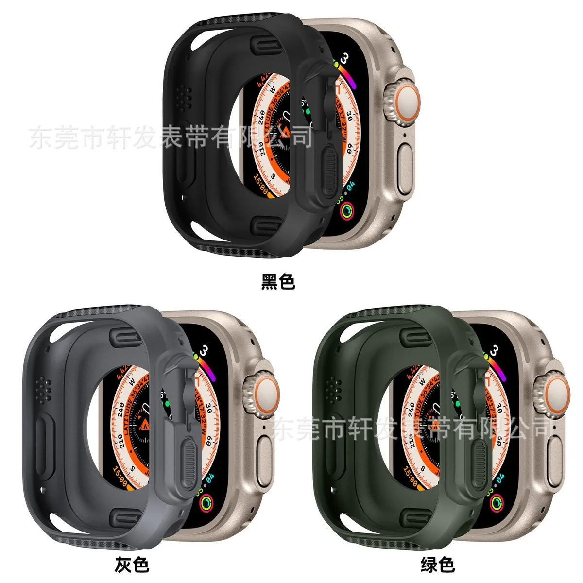 SNAPFIT Case Apple Watch Ultra 1 / 2 / 3 / 4 49mm TPU Carbon