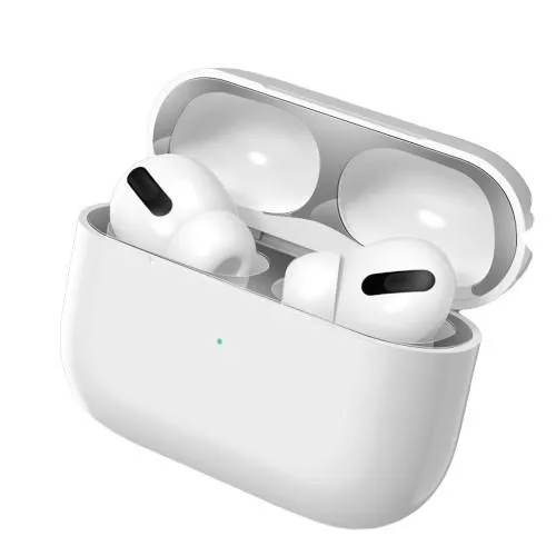 Dust Sticker Airpods 4 2024 Anti Dust Metal Sticker (Pelindung Debu) ā Silver