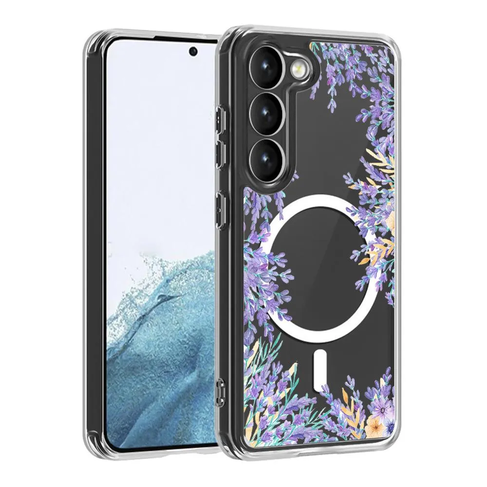SNAPFIT Case for Samsung Galaxy S26 Ultra Plus SNAPFIT Floral 3D MagSafe Softcase Hardcase Full Protection Casing Cover - Primary Focuss ā Magsafe Lavender / S26