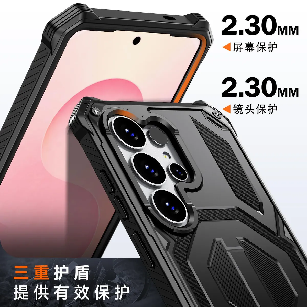 SNAPFIT Case for Samsung Galaxy S26 Ultra SNAPFIT Rugged MagSafe Magnetic Stand Kickstand Full Protection Frame Protective Cover Casing - Primary Focuss ā Black / S26 Ultra