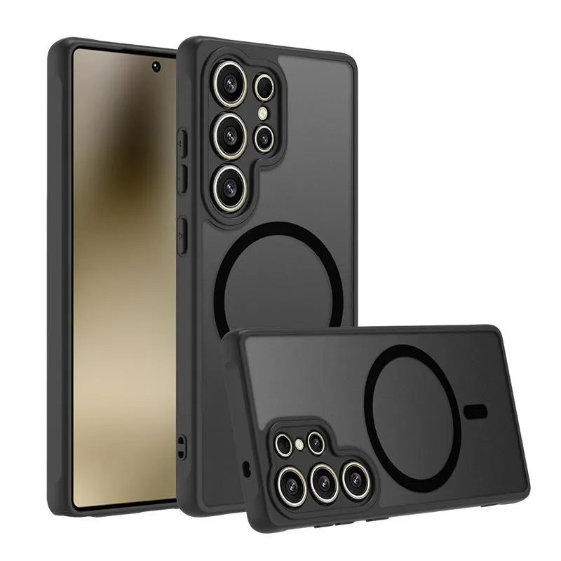 Case Clear Slim Hybrid Shockproof MagSafe Protective Casing — Clear Black / S26 Ultra