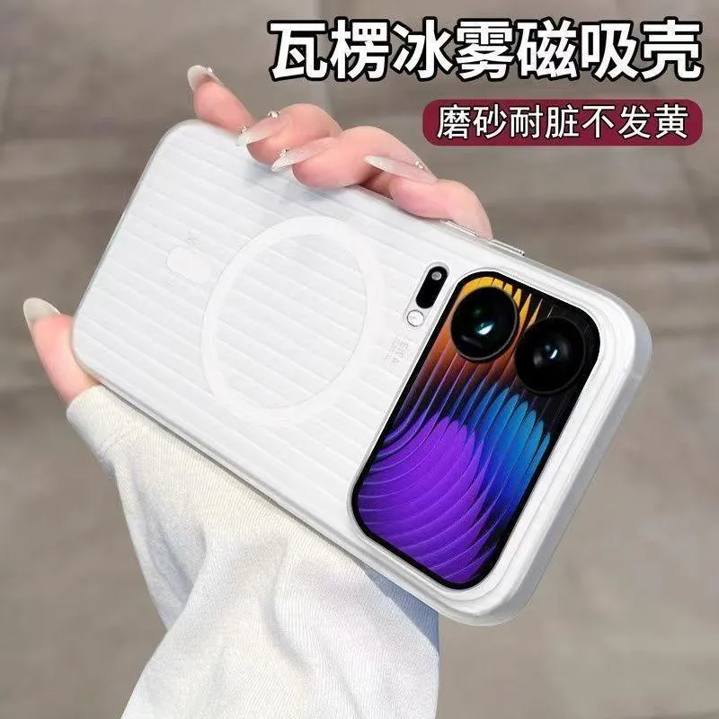 SNAPFIT Case Compatible for Xiaomi 17 Pro Max SNAPFIT Ultra Thin Corrugated Pattern MagSafe Magnetic Protective Cover Casing - Primary Focuss — Magsafe Matte Black / Xiaomi 17 Pro Max