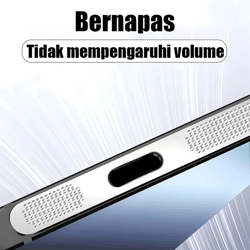 SNAPFIT Stiker Jaring iPhone 18 Pro Max 18 Pro Speaker Anti Dust Patch 2 Pcs — Black / iPhone 18 Pro