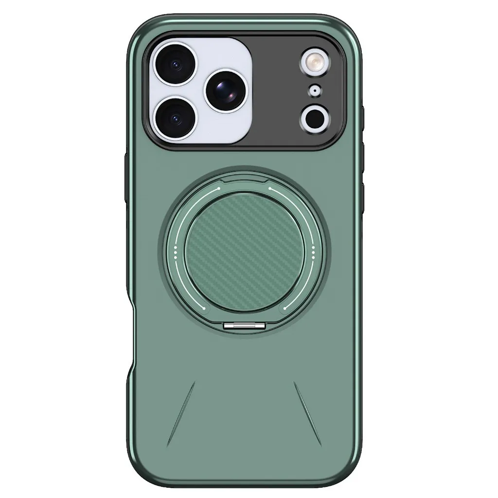 SNAPFIT Case iPhone 18 Pro Max 18 Pro Camera Protection Ring Holder MagSafe Shockproof — Black / iPhone 18 Pro