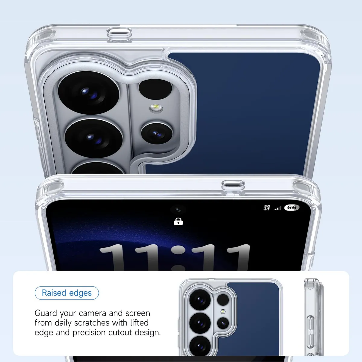 SNAPFIT Case Compatible With Samsung Galaxy S26 Ultra Magsafe Magnetic Cloud Mirror — Blue / S26
