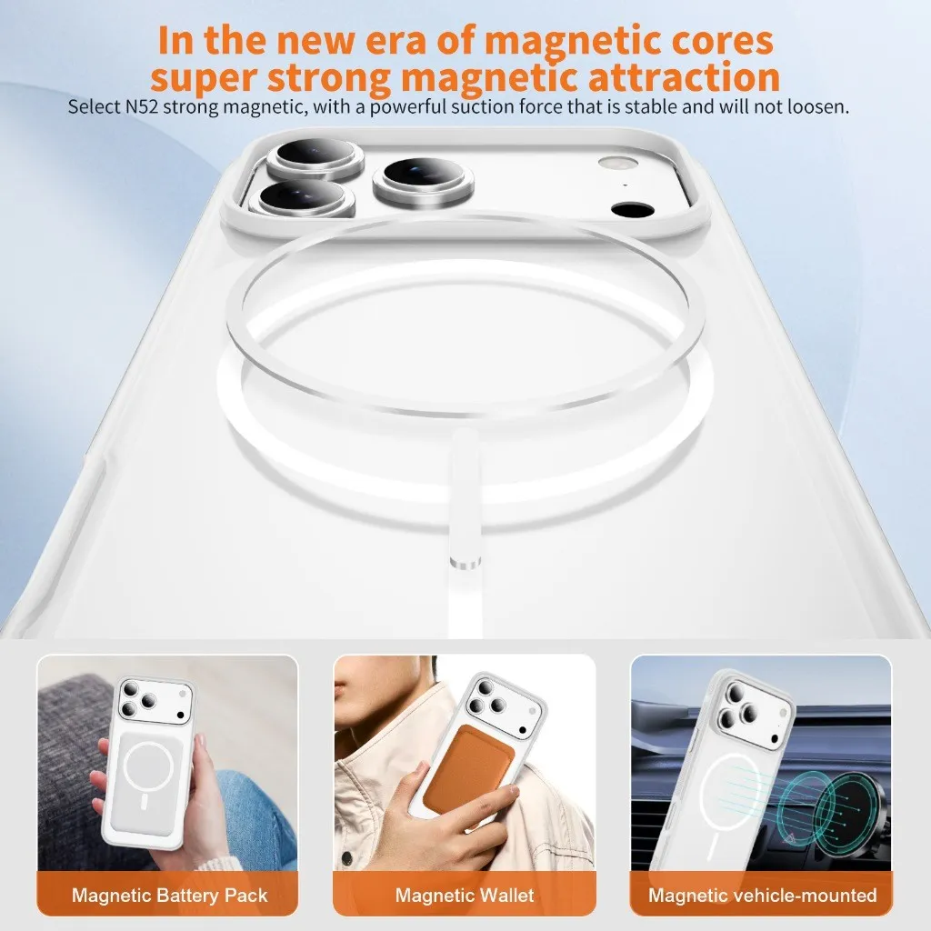 SNAPFIT Case iPhone 18 Pro Max Camera Protection Frosted MagSafe Shockproof — Black / iPhone 18 Pro Max