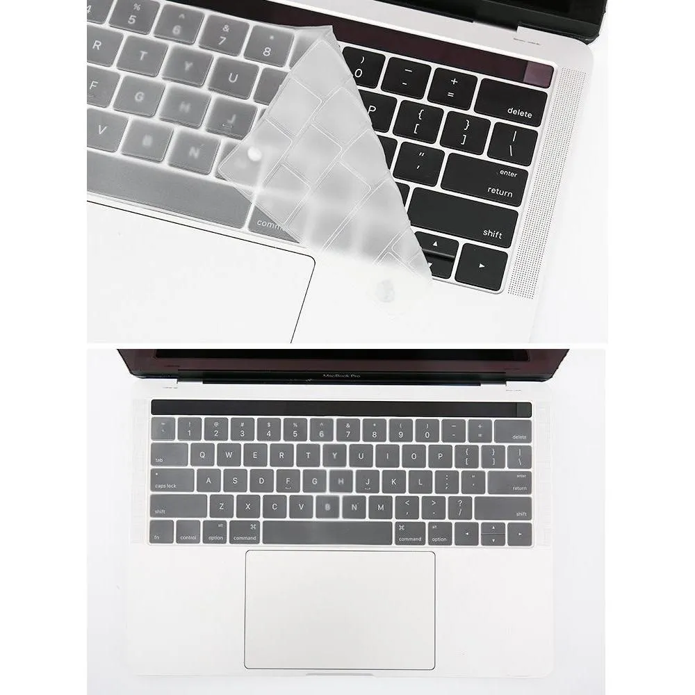 SNAPFIT TPU Keyboard Cover Compatible With MacBook Neo 13 Inch 2026 A3404 Macbook Air 13.6 15.3 Inch Macbook Pro 14 16 Inch Premium Silicone Ultra Thin Anti Debu Anti Air Pelindung Keyboard — Silicone Rose Gold