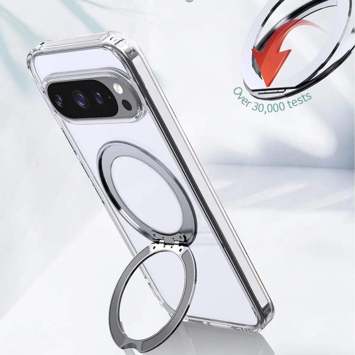 SNAPFIT Case Compatible With Samsung Galaxy S26 Ultra SNAPFIT Clear Transparent Magnetic MagSafe Stand Kickstand Protective Cover Casing - Primary Focuss — Green