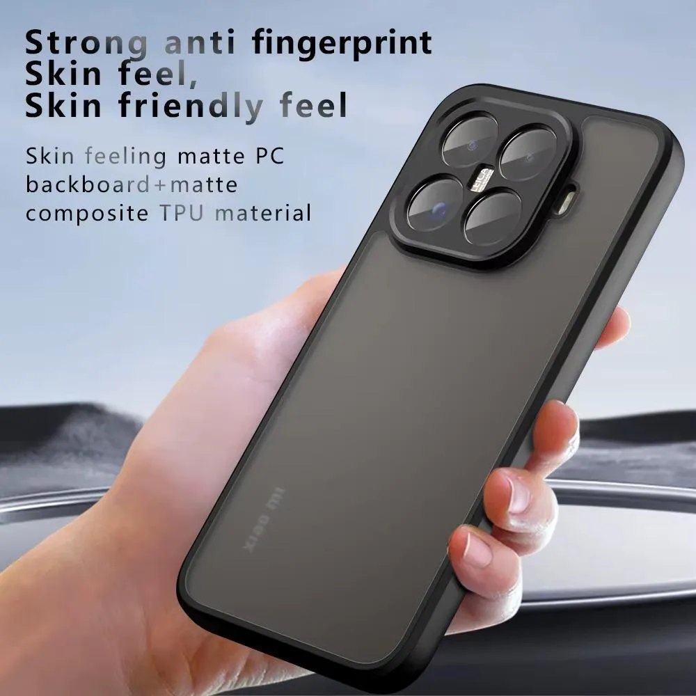 Case Compatible for Xiaomi 17T / 17T Pro SNAPFIT Matte Black Skin Feel Anti Shock Protective Casing Cover ā Clear Black / Xiaomi 17T