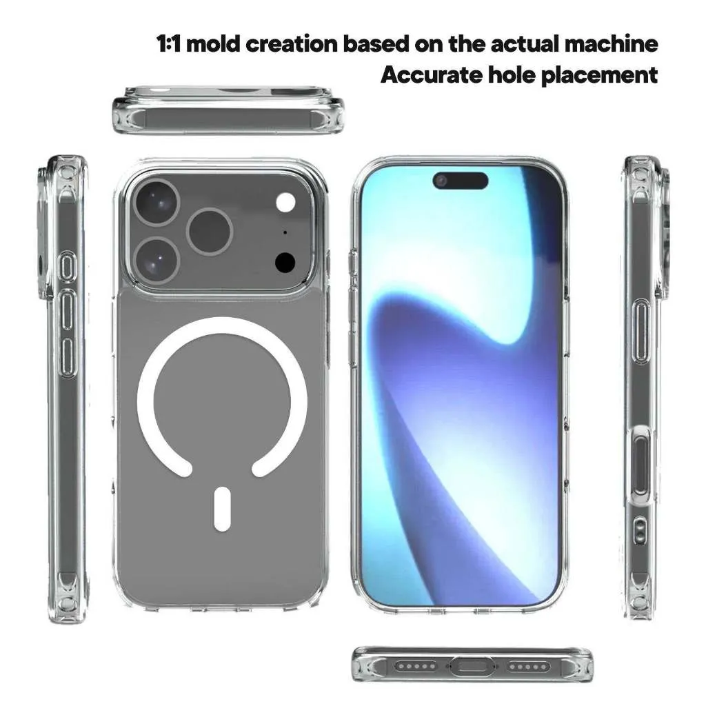 SNAPFIT Case iPhone 18 Pro Max Ultra Slim Magsafe Crystal Clear Hard Shell Magnetic Casing — Camera Hole / iPhone 18 Pro