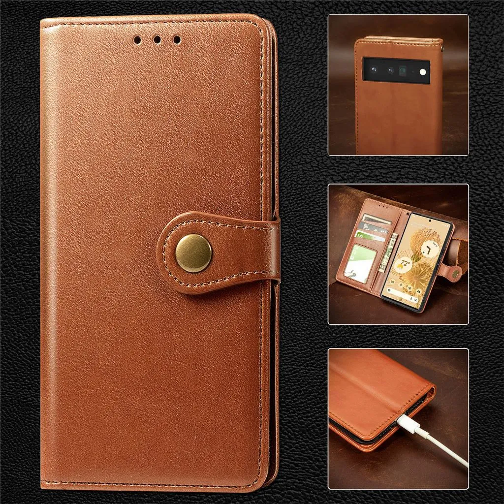 Case Google Pixel 10 10 Pro Google Pixel 10 Pro XL SNAPFIT Leather Folio Wallet Standing Protective Casing — Black / Pixel 10 / 10 Pro
