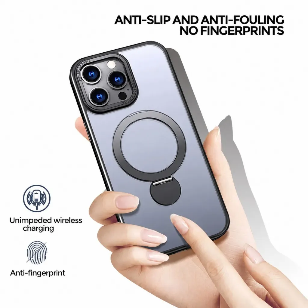 SNAPFIT Case iPhone 18 Pro Max 18 Pro Magnetic Kickstand Camera Protection - Primary Focuss — Black / iPhone 18 Pro Max