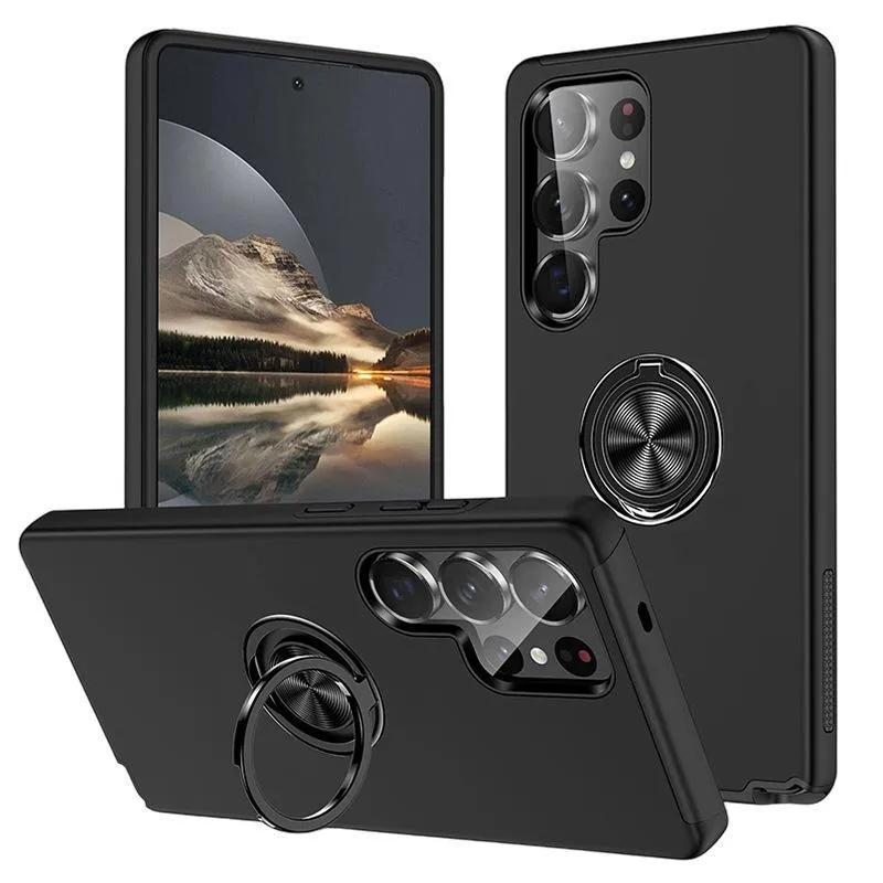 Case for Samsung S26 Ultra SNAPFIT Kickstand Sand Ring Magnetic MagSafe Rugged Full Cover Protective Cover Casing ā Black