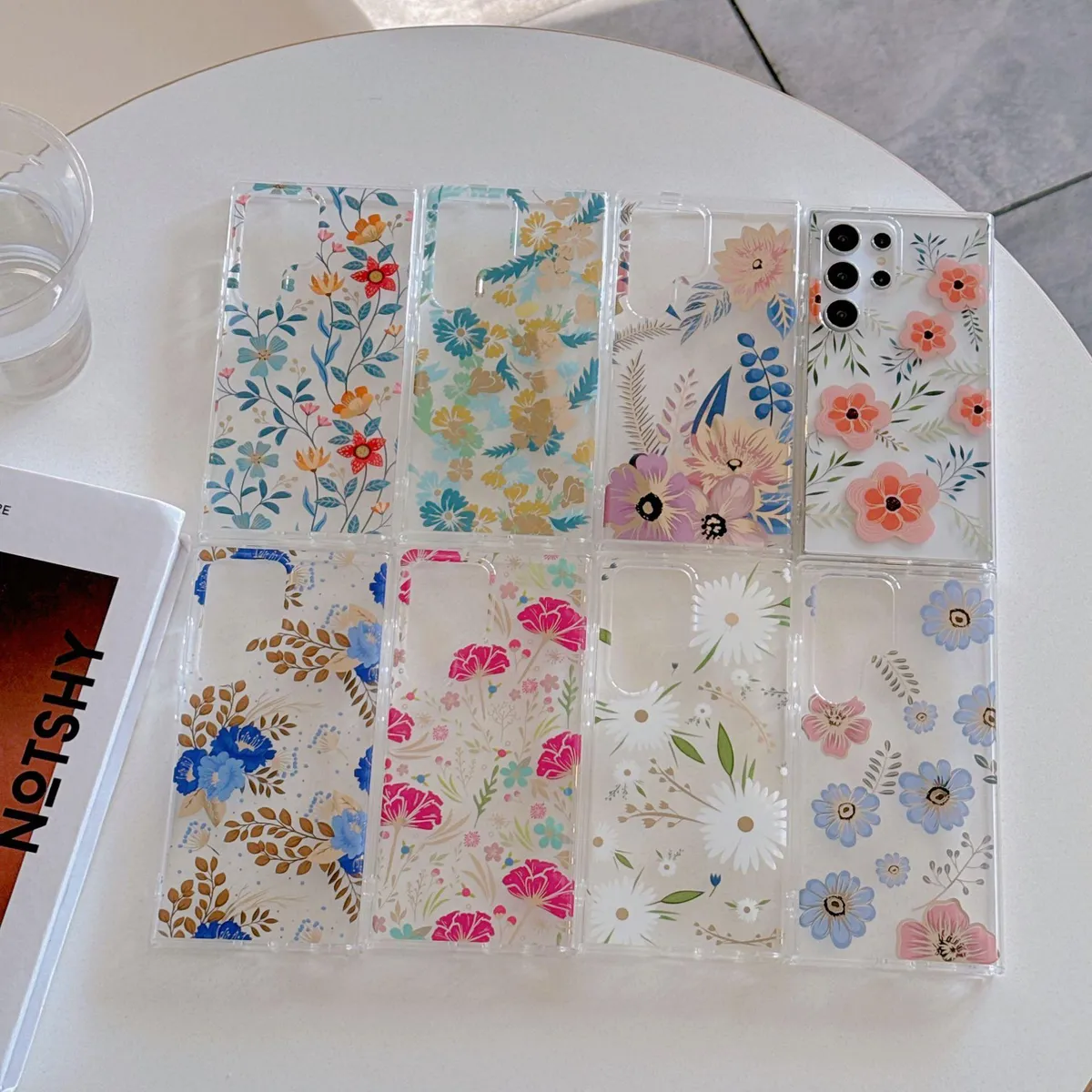 SNAPFIT Case for Samsung Galaxy S26 Ultra Plus SNAPFIT Floral 3D MagSafe Magnetic Flower Clear Transparent Protective Premium Casing Cover - Primary Focuss โ Blue Daisy / S26