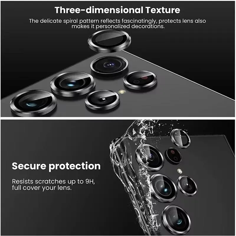SNAPFIT Lens Camera for Samsung Galaxy S26 S25 Ultra Plus SNAPFIT Lens Shield Camera Butiran Protective Casing Cover - Primary Focuss ā 3D Black / S26 Plus
