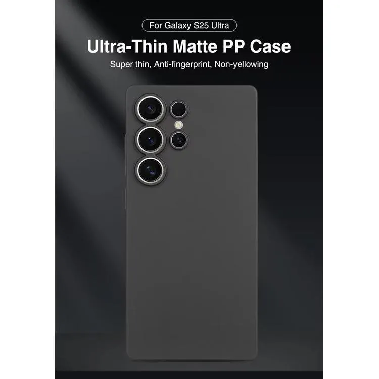SNAPFIT Case for Samsung Galaxy S26 S25 Ultra Plus SNAPFIT 0.35mm Ultra Thin Slim Tipis Matte Protective Cover Casing - Primary Focuss โ Black / S26