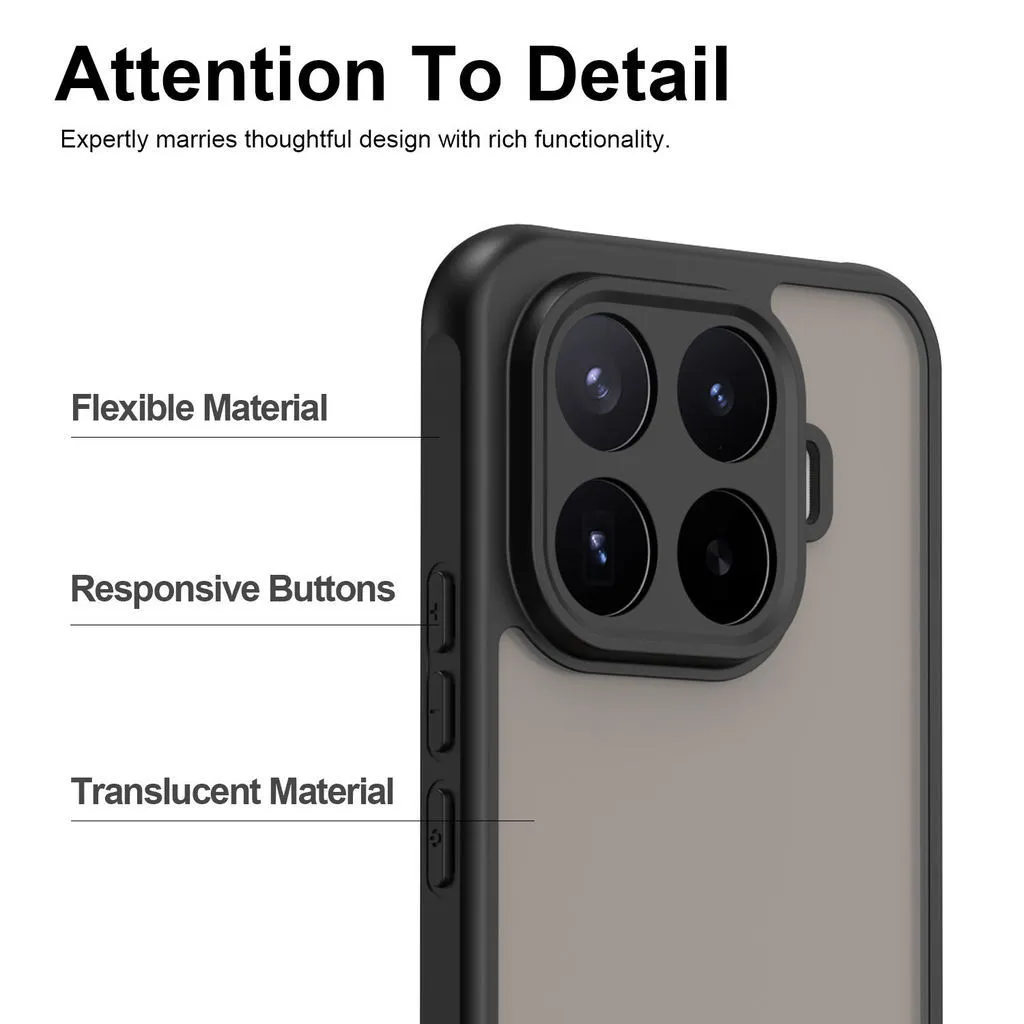 SNAPFIT Paket Combo Hemat Case Xiaomi 17T 17T Pro Skin Feel Shockproof Matte Black Casing — Clear Black + Glass / Xiaomi 17T