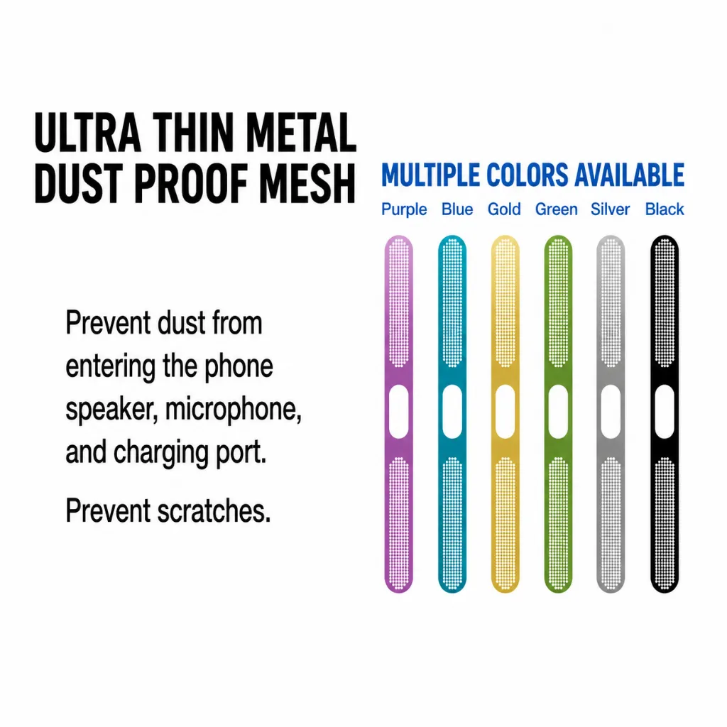 Dust Stiker Jaring Anti Debu Samsung Galaxy Z Fold 8 Ultra Flip 8 Fold8 Wide SNAPFIT Filter Debu Logam Dust Untuk Speaker Mic Handphone Universal Dustproof Patch 1 Pcs — Black / Z Fold 8 (Wide)