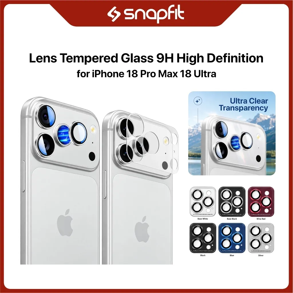 SNAPFIT Lens Protector iPhone 18 Pro Max 18 Ultra HD PET Soft Film Lens Guard