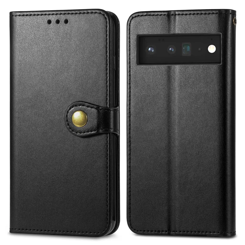 Case Google Pixel 10 10 Pro Google Pixel 10 Pro XL SNAPFIT Leather Folio Wallet Standing Protective Casing — Black / Pixel 10 / 10 Pro