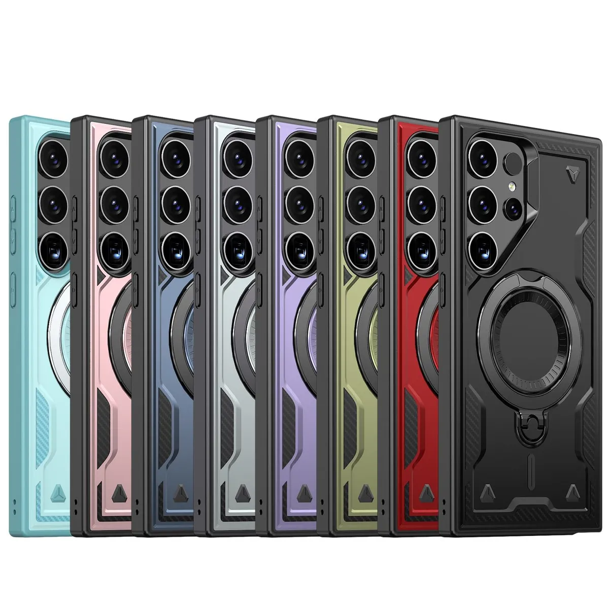 Case Compatible for Samsung Galaxy S26 Ultra SNAPFIT 360° Rotate Kickstand MagSafe Magnetic Rugged Full Cover Casing — Black / S26