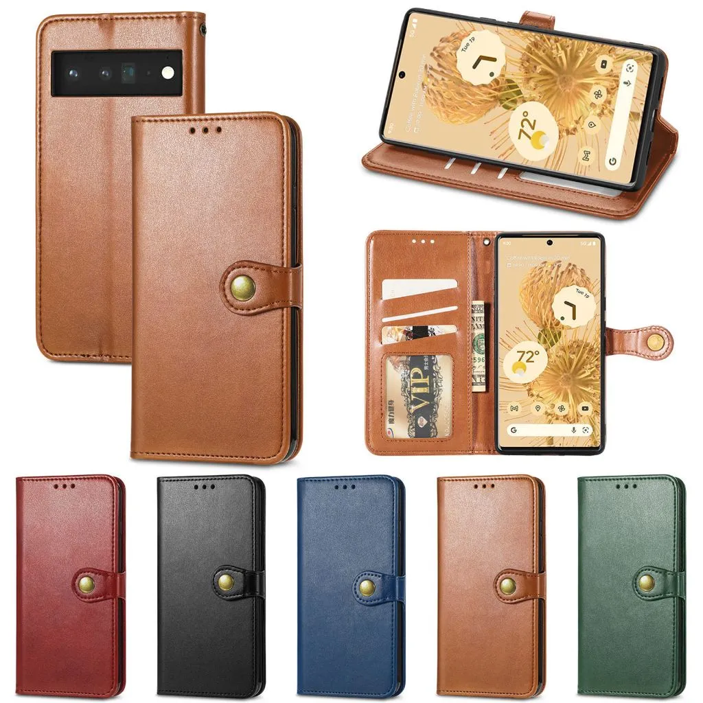 Case Google Pixel 10 10 Pro Google Pixel 10 Pro XL SNAPFIT Leather Folio Wallet Standing Protective Casing — Black / Pixel 10 / 10 Pro