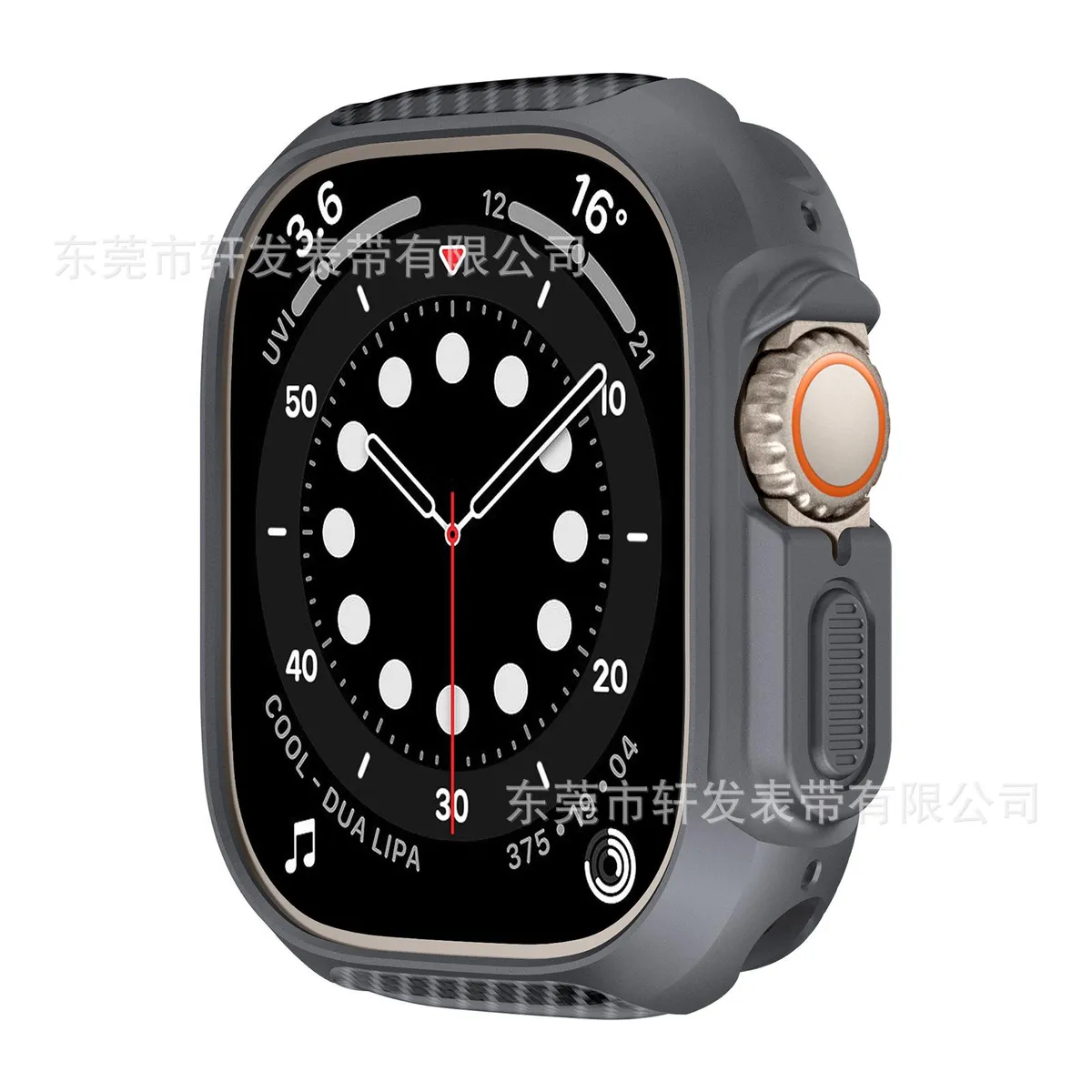 SNAPFIT Case Apple Watch Ultra 1 / 2 / 3 / 4 49mm TPU Carbon — Grey