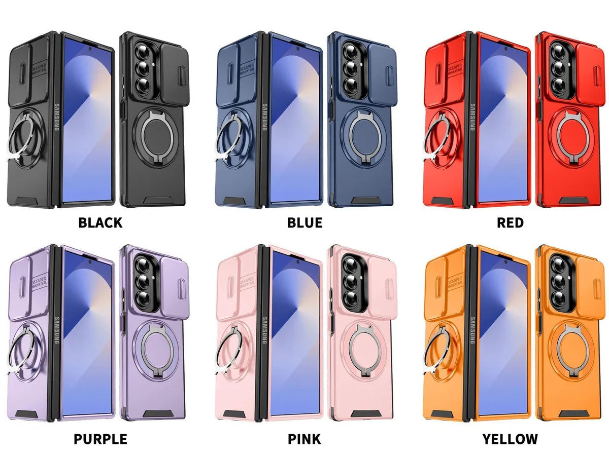 SNAPFIT Compatible With Samsung Galaxy Z Fold8 Fold 8 Ultra SNAPFIT Magsafe Sliding Camera Ring Stand Cover