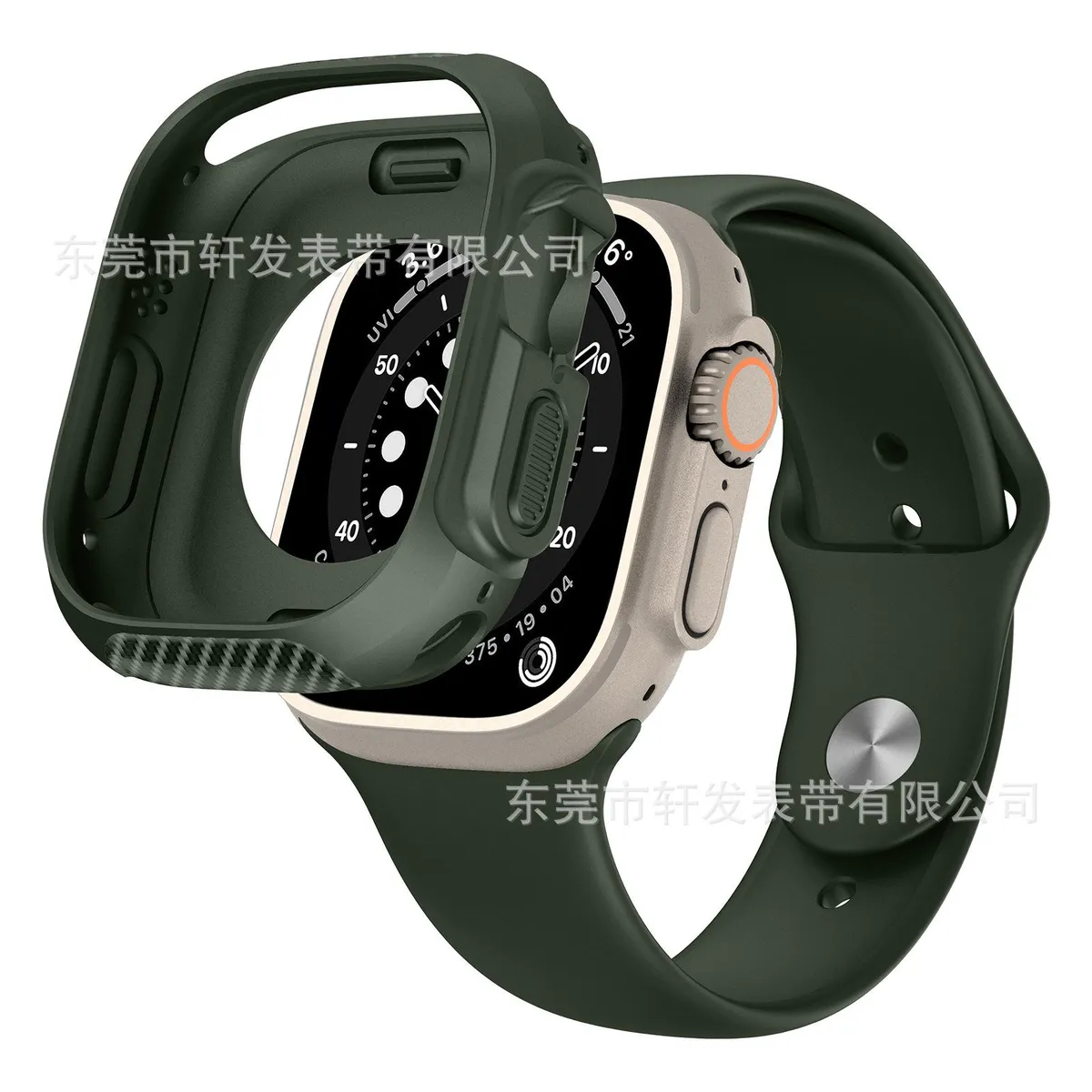 SNAPFIT Case Apple Watch Ultra 1 / 2 / 3 / 4 49mm TPU Carbon — Grey