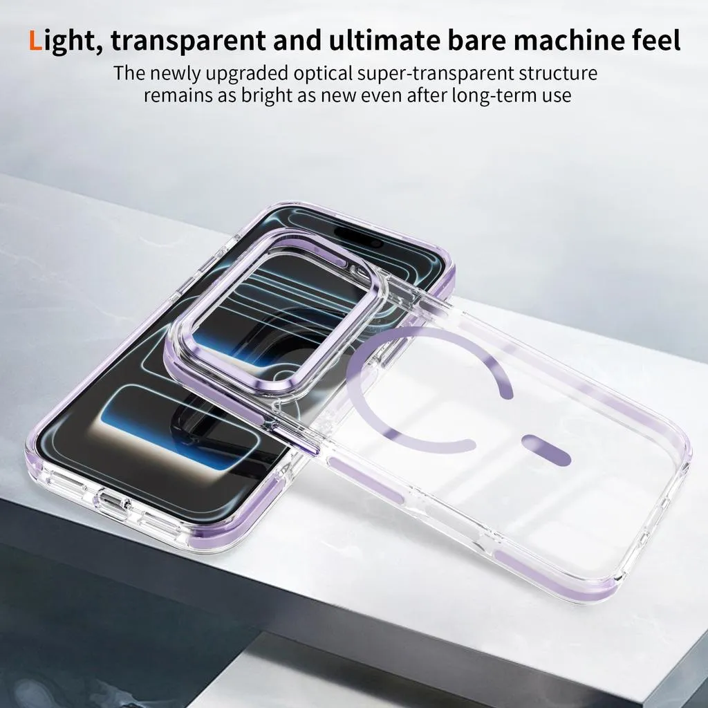 SNAPFIT Case Compatible With iPhone 18ProMax 18Pro Clear MagSafe Transparan Shockproof Soft TPU Premium Anti Gores Anti Shock Kamera Full Protect Case iPhone 18 ProMax Clear MagSafe Transparan Shockproof Anti Slip — Black / iPhone 18 Pro Max