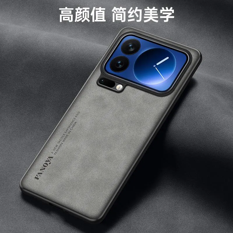 SNAPFIT Case Compatible for Xiaomi 17 Pro Max SNAPFIT Ultra Thin Sheepskin Leather Slim Protective Cover Casing - Primary Focuss ā Black / Xiaomi 17 Pro