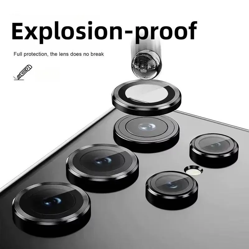 SNAPFIT Lens Camera for Samsung Galaxy S26 S25 Ultra Plus SNAPFIT Lens Shield Camera Butiran Protective Casing Cover - Primary Focuss ā 3D Black / S26 Plus