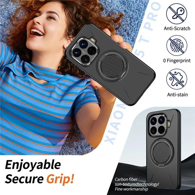 SNAPFIT Case Xiaomi 17T / 17T Pro SNAPFIT Magnetic Bracket Ring 360 Stand Premium Protective Cover ā Black / Xiaomi 17T