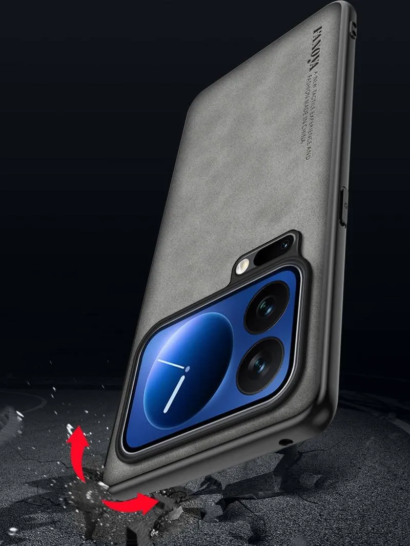 SNAPFIT Case Compatible for Xiaomi 17 Pro Max SNAPFIT Ultra Thin Sheepskin Leather Slim Protective Cover Casing - Primary Focuss ā Black / Xiaomi 17 Pro